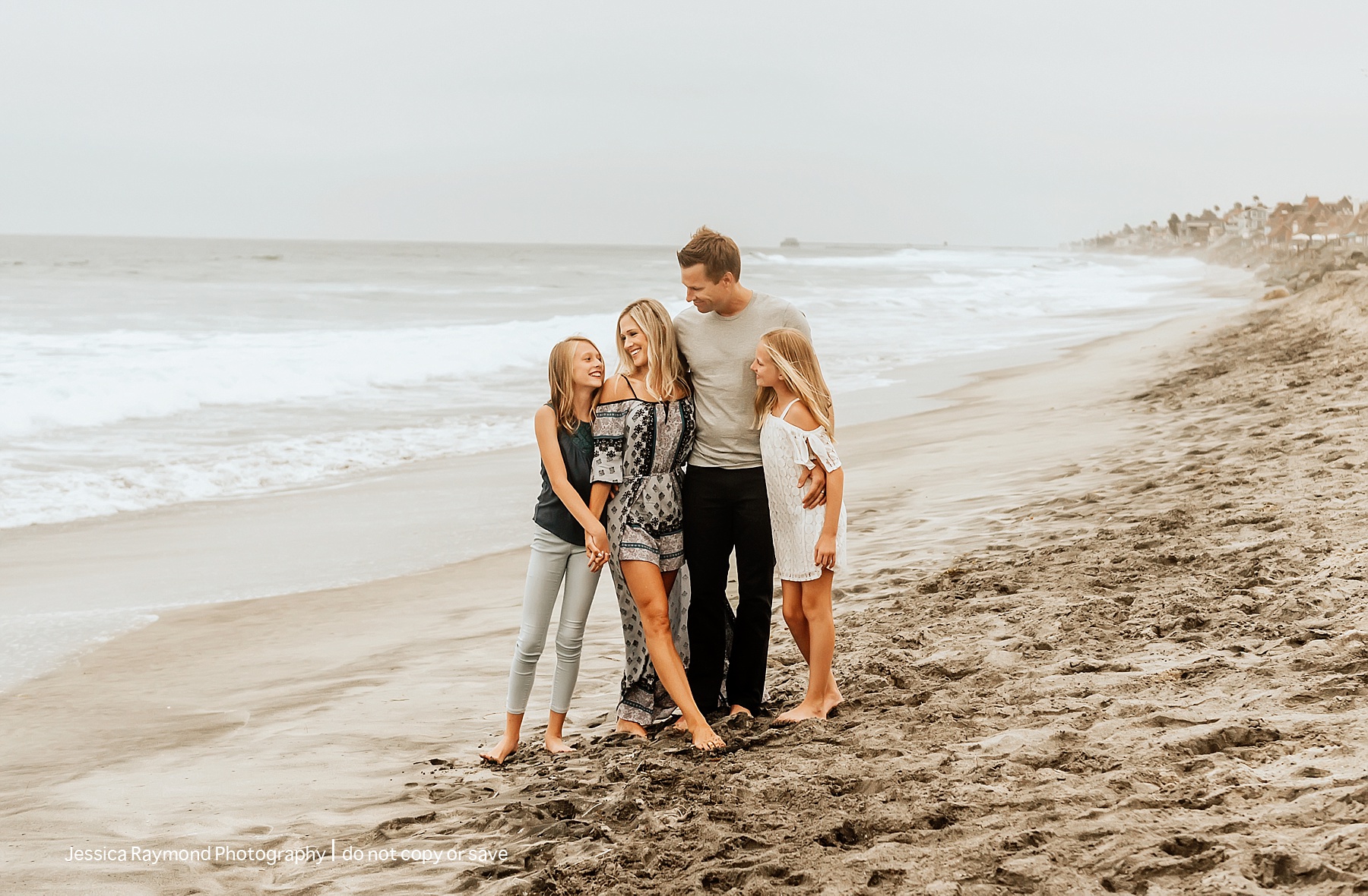 carlsbad beach family photos family of four on beach