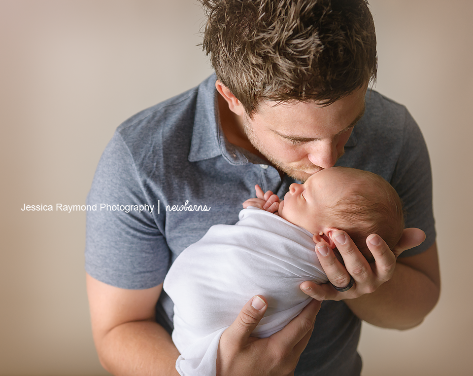 carlsbad newborn and family photographer baby photography dad baby pose 