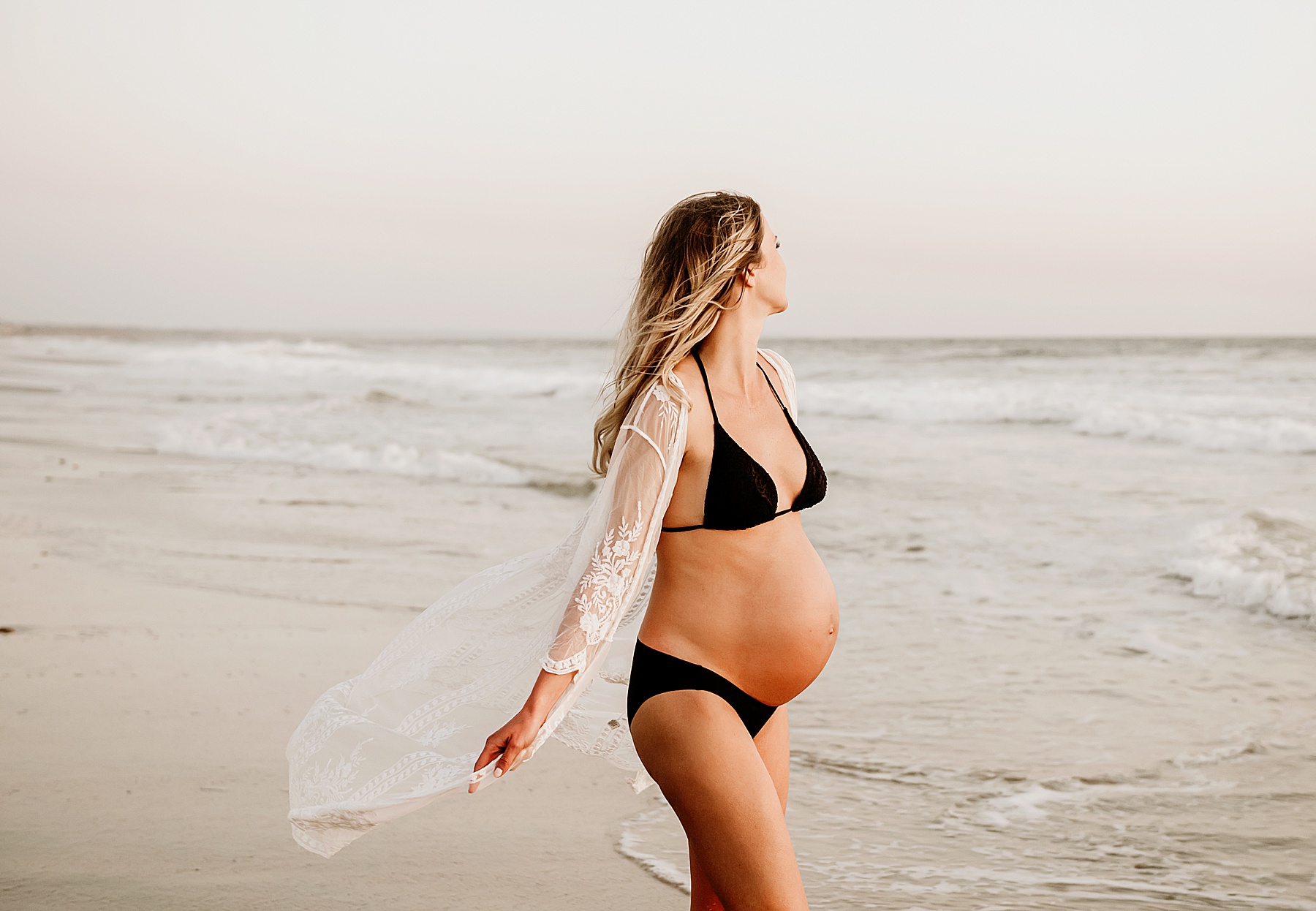 beach maternity kimono