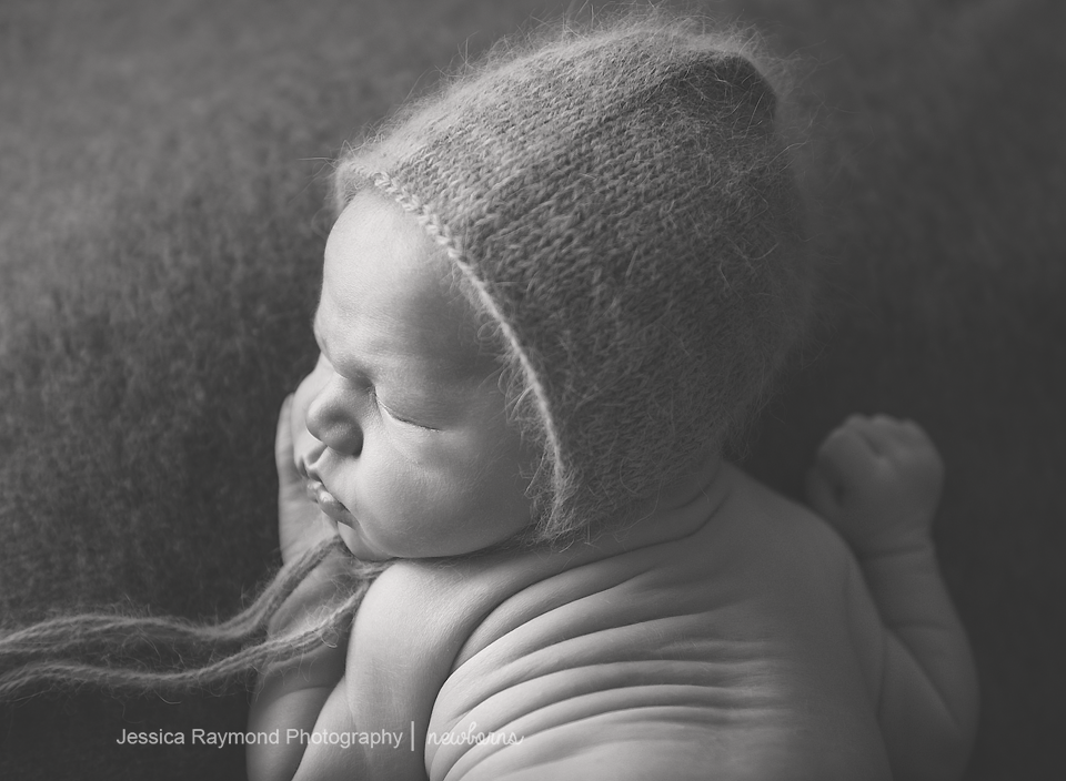 Newborn Photographer in San Diego, CA newborn picture black and white
