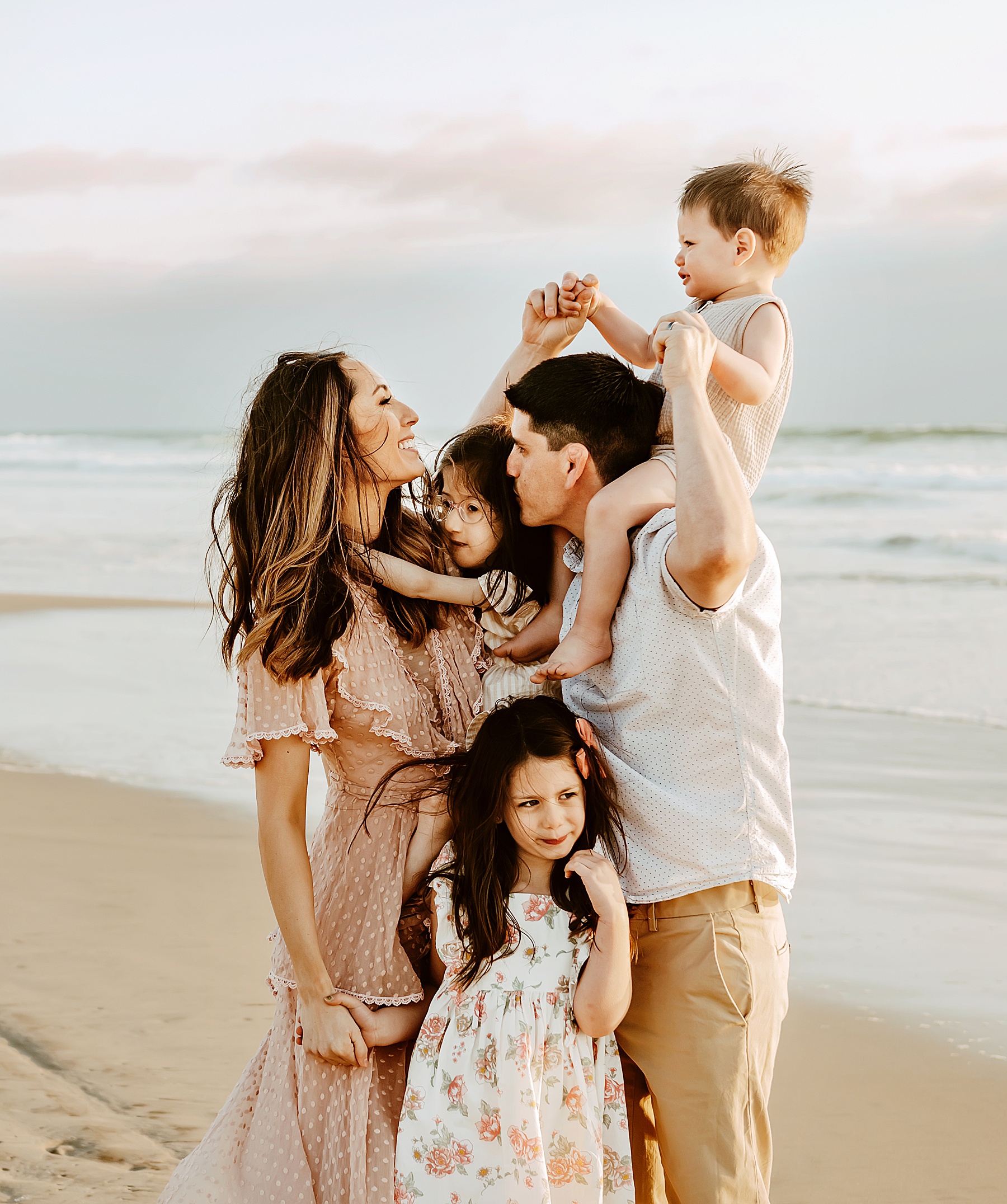 sunset family pictures del mar beach family of 5