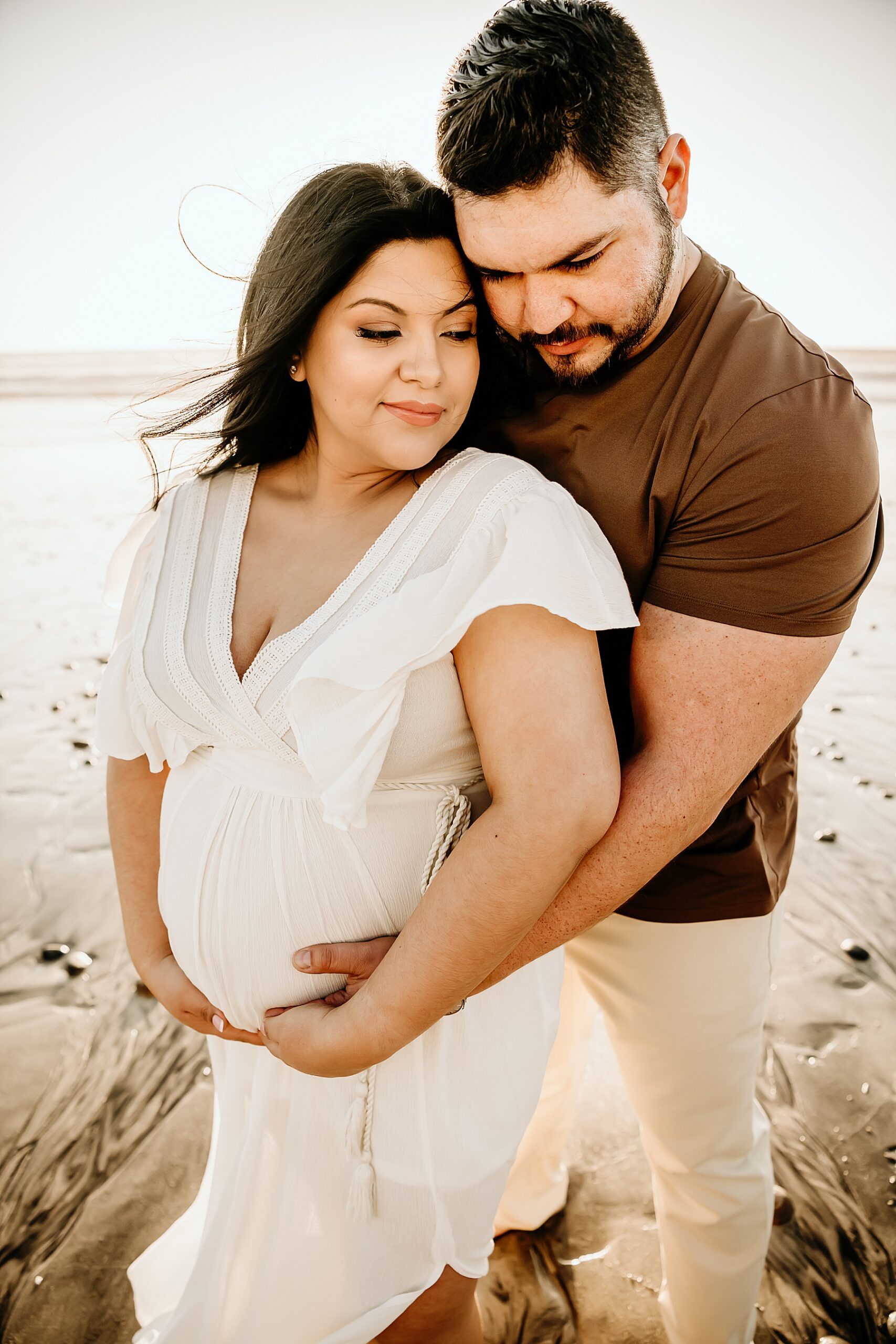 fall maternity couple pictures Carlsbad